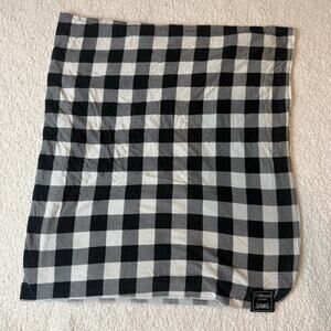 Milkmaid Goods Black White Gingham Buffalo Plaid Swaddle Blanket Rayon Bamboo